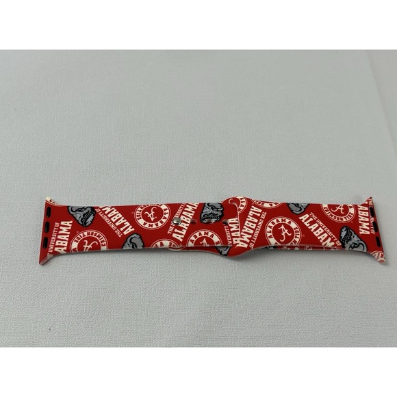 Other - Alabama Crimson Tide Apple Watch Band Red Silicone Sport Strap NCAA